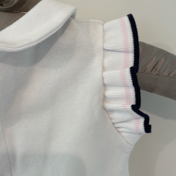 24m girls ruffled top. Navy and pink on ruffles - Picture 3 of 3